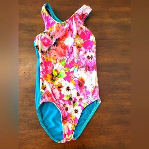Girls Floral Leotard